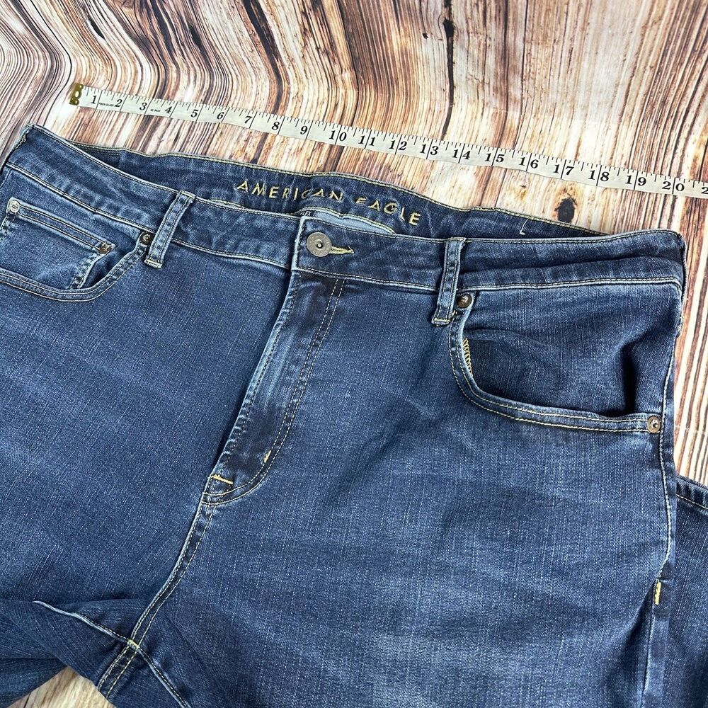 American Eagle Flex SLIM TAPER Mens Size 41x32 Blue Jeans Denim Pants - Picture 4 of 10